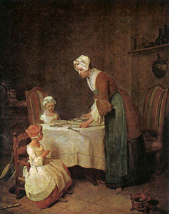 Jean Baptiste Simeon Chardin Grace before a Meal Sweden oil painting art
